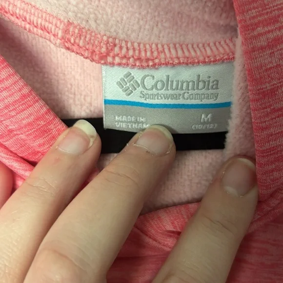 Columbia pink hooded sweatshirt size medium - Picture 3 of 6